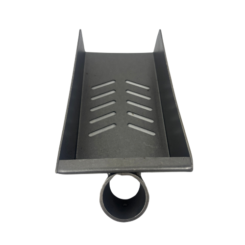 Handgesmede rioolschop zonder steel met smal blad en afvoergleuven