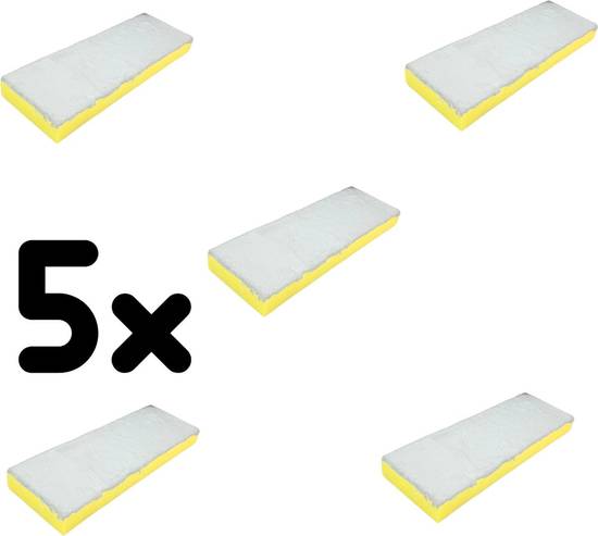 Vloermop set met extra spons - Vloermop met Steel 125cm en Uitknijpfunctie