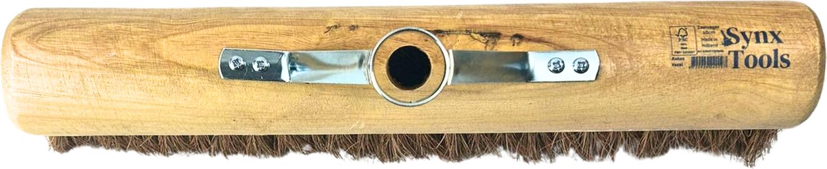 Synx Tools Kokosbesen lose 40 cm Raumkehrer mit Stielhalter – Kokoshaar – Weiche Borsten – Zimmerbesen – Kokosbesen – ohne Stiel
