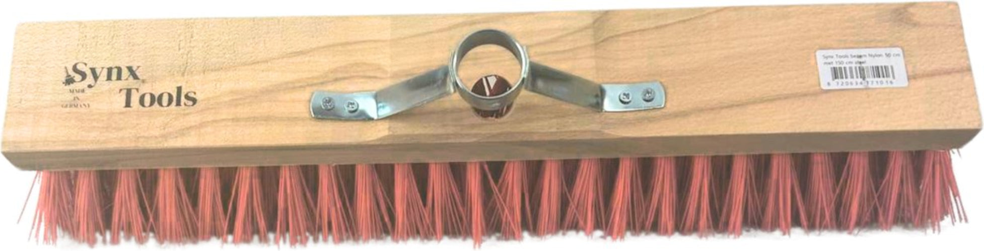 nylon buitenbezem 50 cm zonder steel met stalen houder