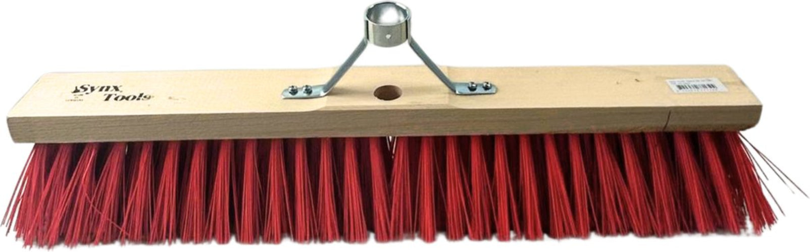 nylon buitenbezem 60 cm zonder steel met stalen houder