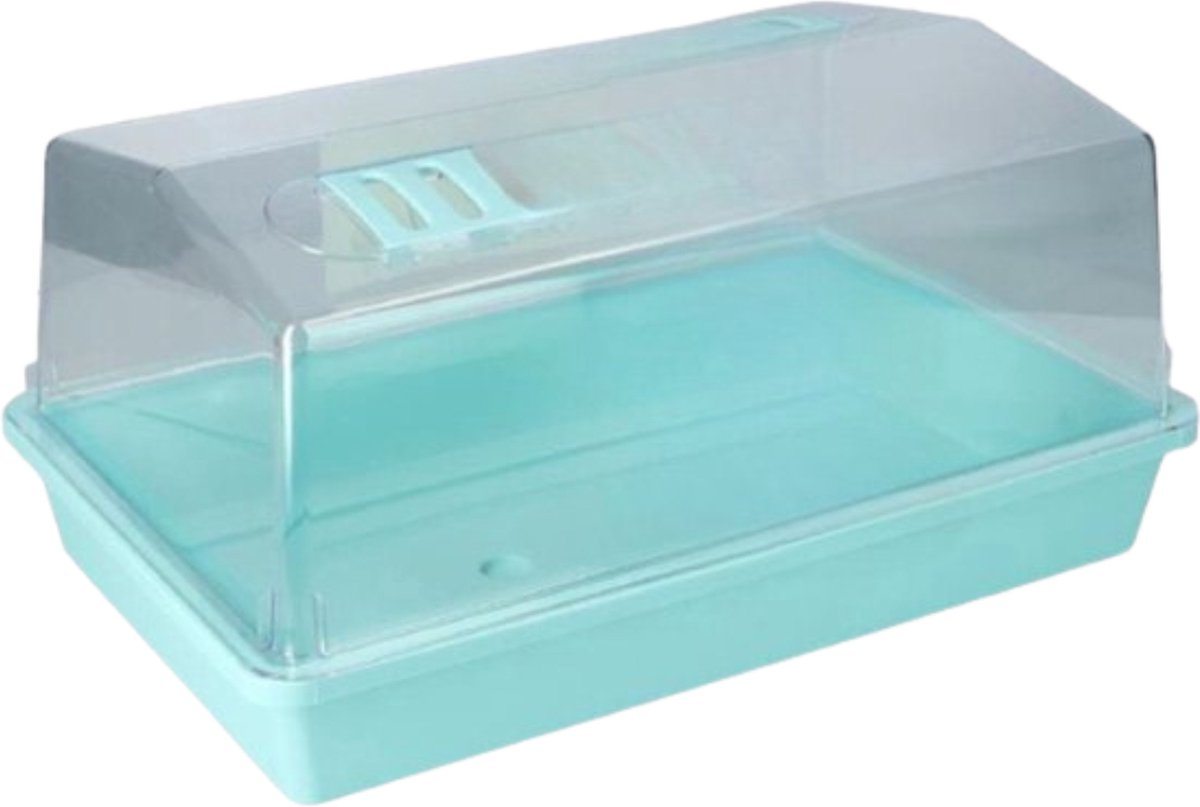 Synx Tools Kweekbak met deksel 37,5 cm - Zaaitray - Kweektray - kweekbak met ventilatie - kweken - Tuinieren/Moestuinbak - Moestuin artikelen - Tuin benodigdheden - Vensterbank