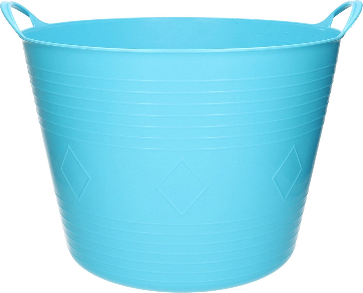 Lichtblauwe flexibele kuip emmer 40 liter