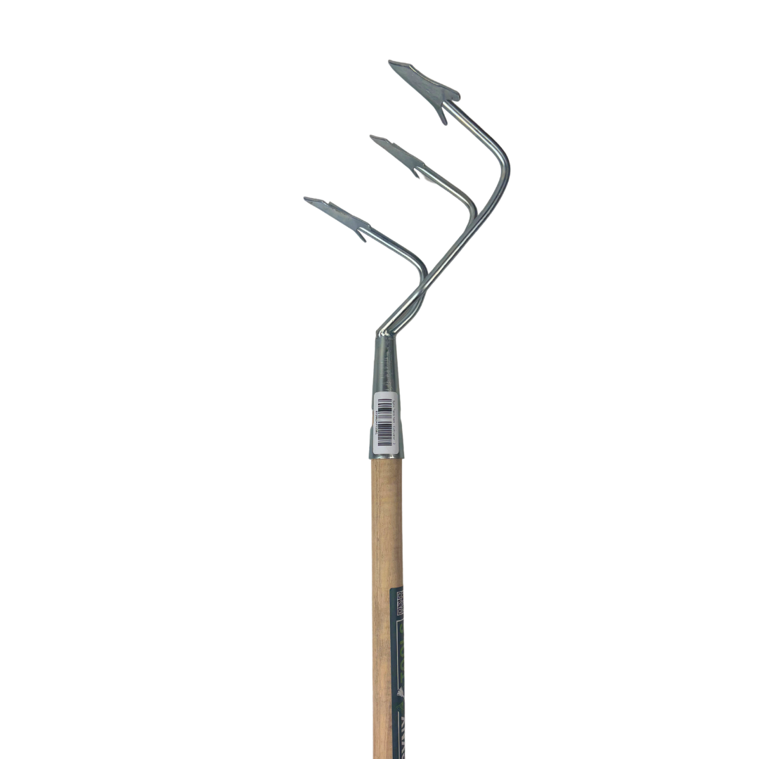 Synx Tools Cultivator 3 tanden - verzinkt - grond losmaken gereedschap - Incl. steel 160 cm