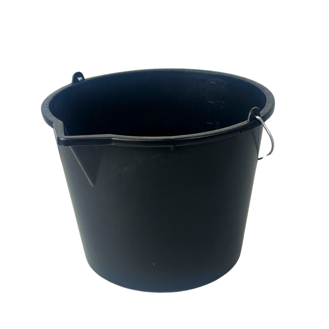 Synx Tools Bouwemmer 12L Zwart - Bouwemmers/Bouwartikelen