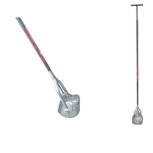 Synx Tools Putschep vierkant 15 cm - putjesschepper - Inclusief steel 150 cm