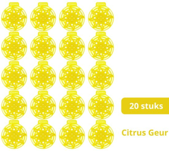 Powerscreen UrinoirMatje 20 Stuks Geel Citrus
