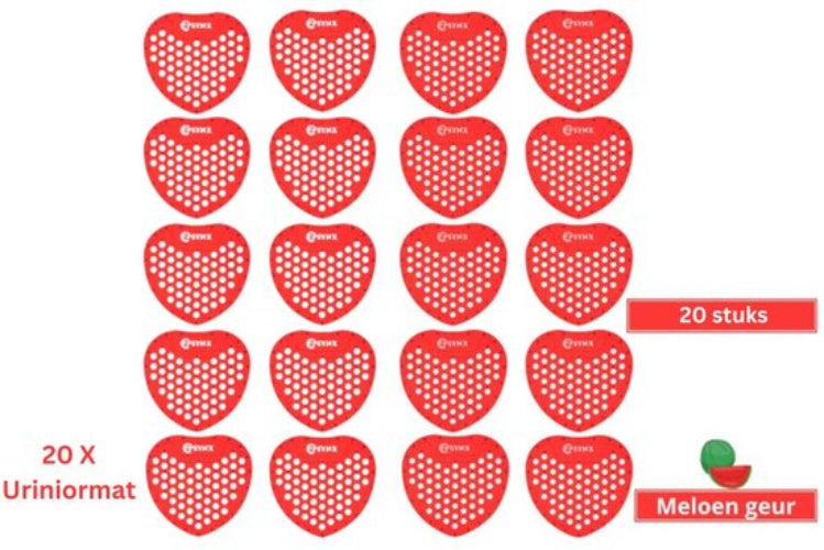20 Urinoirmatten met meloengeur