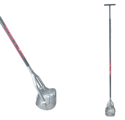 Putschep vierkant 15 cm met lange steel