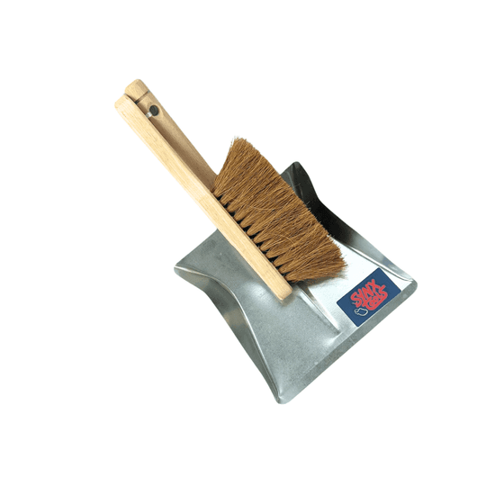 Balai à main et pelle à poussière en métal et fibre de coco Synx Tools - Noix de coco/noix de coco - Balai et pelle à poussière