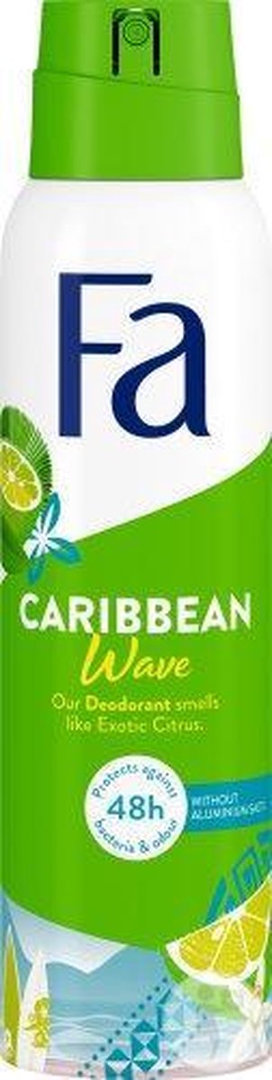 Fa Caribbean Lemon Deodorant Spray fles