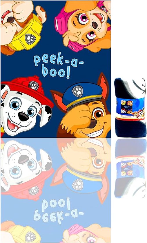 Paw Patrol fleece deken plaid Peek-a-boo! - 100 x 140 cm
