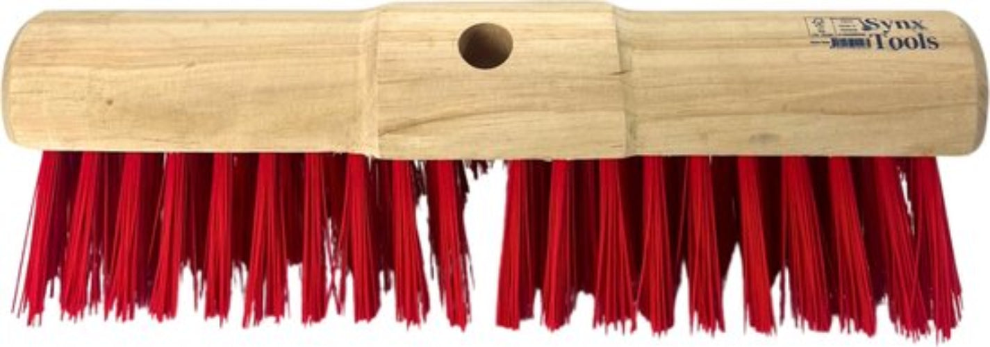 Gemeente bezem Nylon 45cm - bezems - buiten bezem -Harde haren/Veger - Ronde kop - Gemeentebezem - Zonder Steel