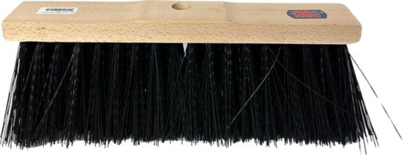 Nylon Straatbezem Zwart 40cm | Zonder steel | Bezems | Straatbezem