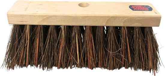 Stadsbezem 30 cm zonder steel met natuurvezel borstel
