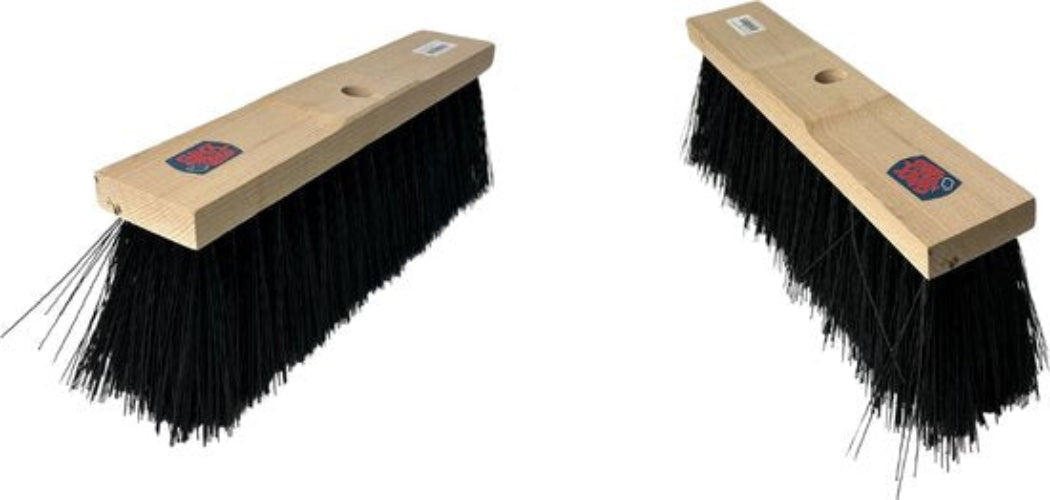 Nylon Straatbezem Zwart 40cm | Zonder steel | Bezems | Straatbezem