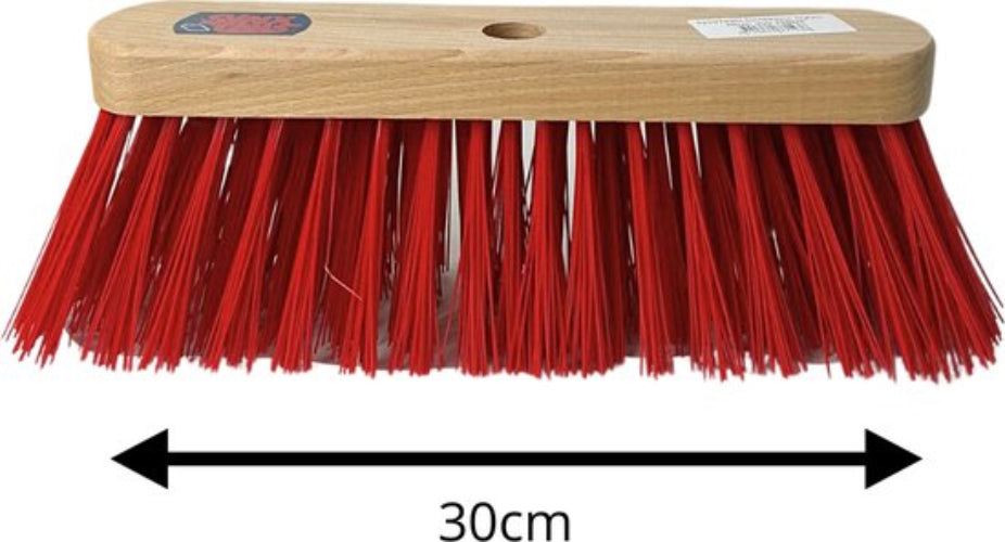 Nylon Straatbezem 30cm - Bezems|Zonder steel|Straatbezem Kunststof haren