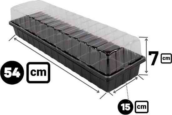 Synx Tools Zaaikas voor vensterbank 2 stuks - zaaitray Multi-Pack - Kweekbak - Zaaikas/ Zaaitray/Kweektray