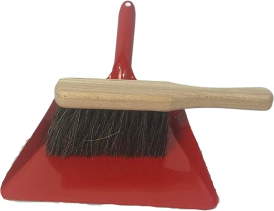 Synx Tools kinder stoffer en blik set van 2 - Stoffer en blik - Blauw en Rood - kinderbezem - stoffer en blik kinderen - bezems