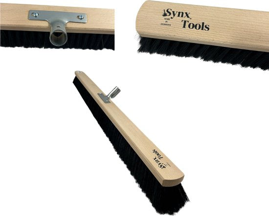 BinnenBezem 80cm Paardenhaar|Zaalveger|Zachte bezem|Kamerveger|Bezemsteel