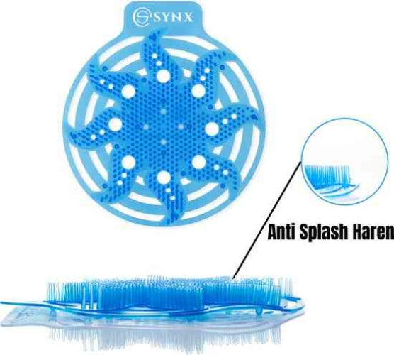 Urinoirmatje met muntgeur en anti-spat borstelharen