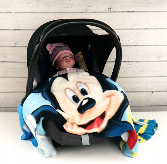 Mickey Mouse fleece deken plaid / fleecedeken 120x140 cm