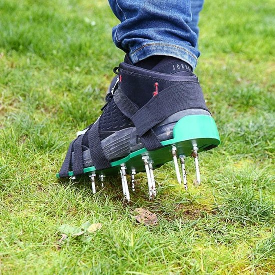 Gazonbeluchter schoenen met metalen spikes voor gazon beluchten – Synx Store