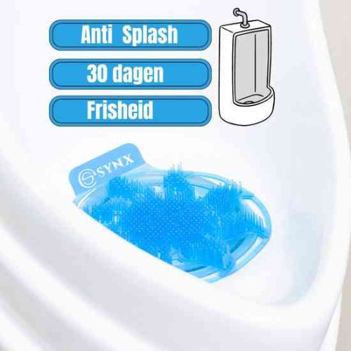 kenmerken van de Urinoirmatje met muntgeur - anti splash - 30 dagen frisheid