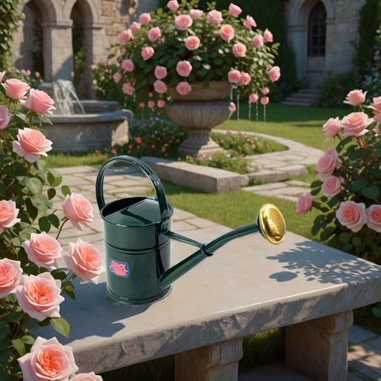 Zinken gieter 2 liter in groen voor gericht water geven – Synx Store