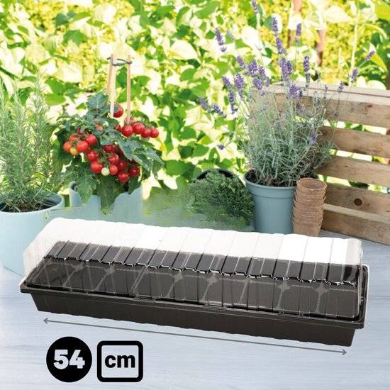 Synx Tools Zaaitray Vensterbank Moestuinbak Zwart