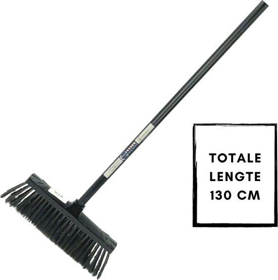 Synx Tools Binnenbezem - Zachte Bezems - Kamerveger - Veger / Zachte Bezem - Incl. Steel 130cm - Binnen Bezem