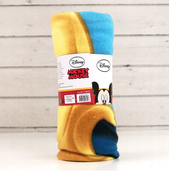 Mickey Mouse fleece deken plaid / fleecedeken 120x140 cm