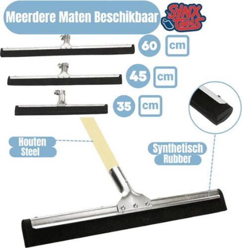 60 cm Vloertrekker met steel 120 cm