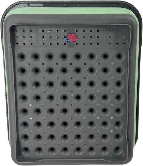 Onderkant van siliconen afdruiprek met afvoergaten