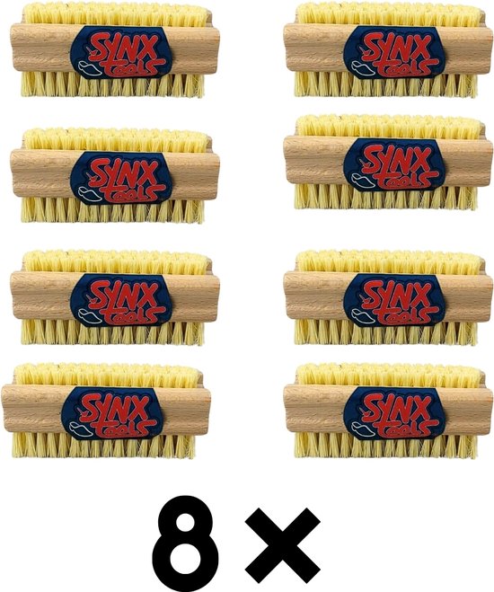 Synx Tools Nagelborstel hout set van 2 stuks - schrobborstels - nagel borstel - schrobbezem - nagelborstel hout - Voordeelverpakking