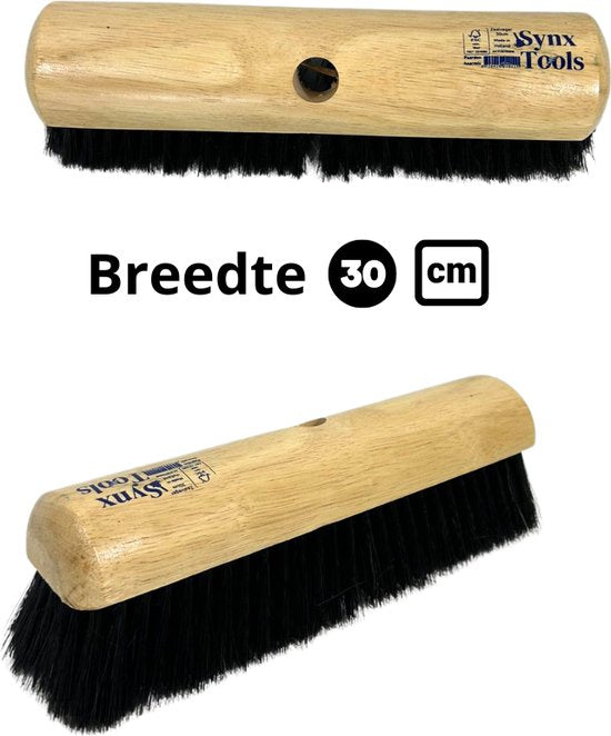 Zachte Bezem Los Paardenhaar | Zaalveger | 30-40-50-60-80-100 Cm Breed |Zaalbezem