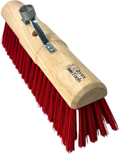 Gemeente bezem Nylon 45cm met steelhouder - Zonder Steel- bezems - buiten bezem -Harde haren/Veger