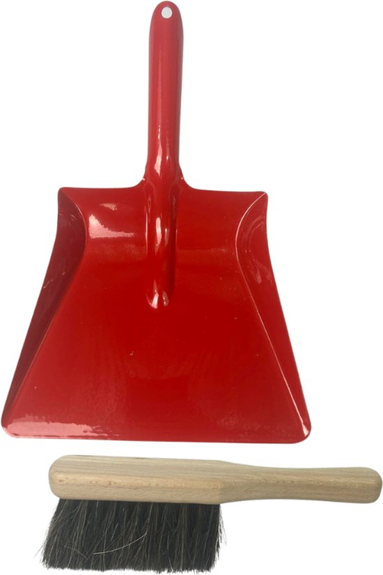 Synx Tools kinder stoffer en blik set van 2 - Stoffer en blik - Blauw en Rood - kinderbezem - stoffer en blik kinderen - bezems