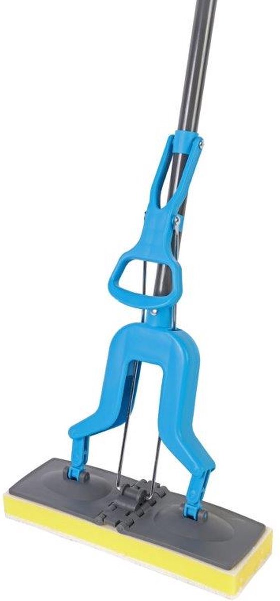 Synx vloermopset met blauwe steel en spons