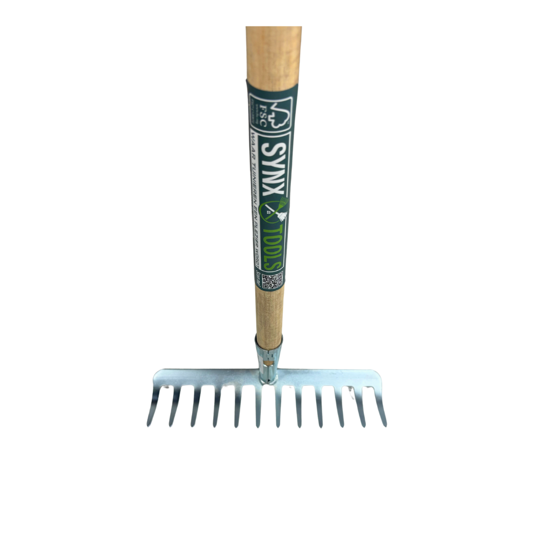 Synx Tools Tuinhark 12 tanden - harken - Inclusief steel 150 cm