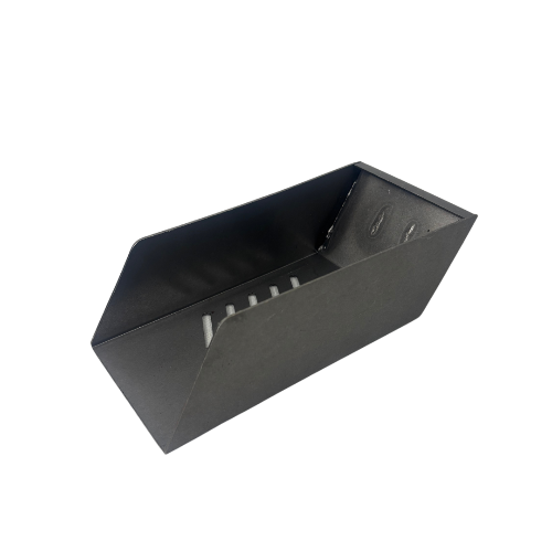 Handgesmede rioolschop zonder steel met smal blad en afvoergleuven