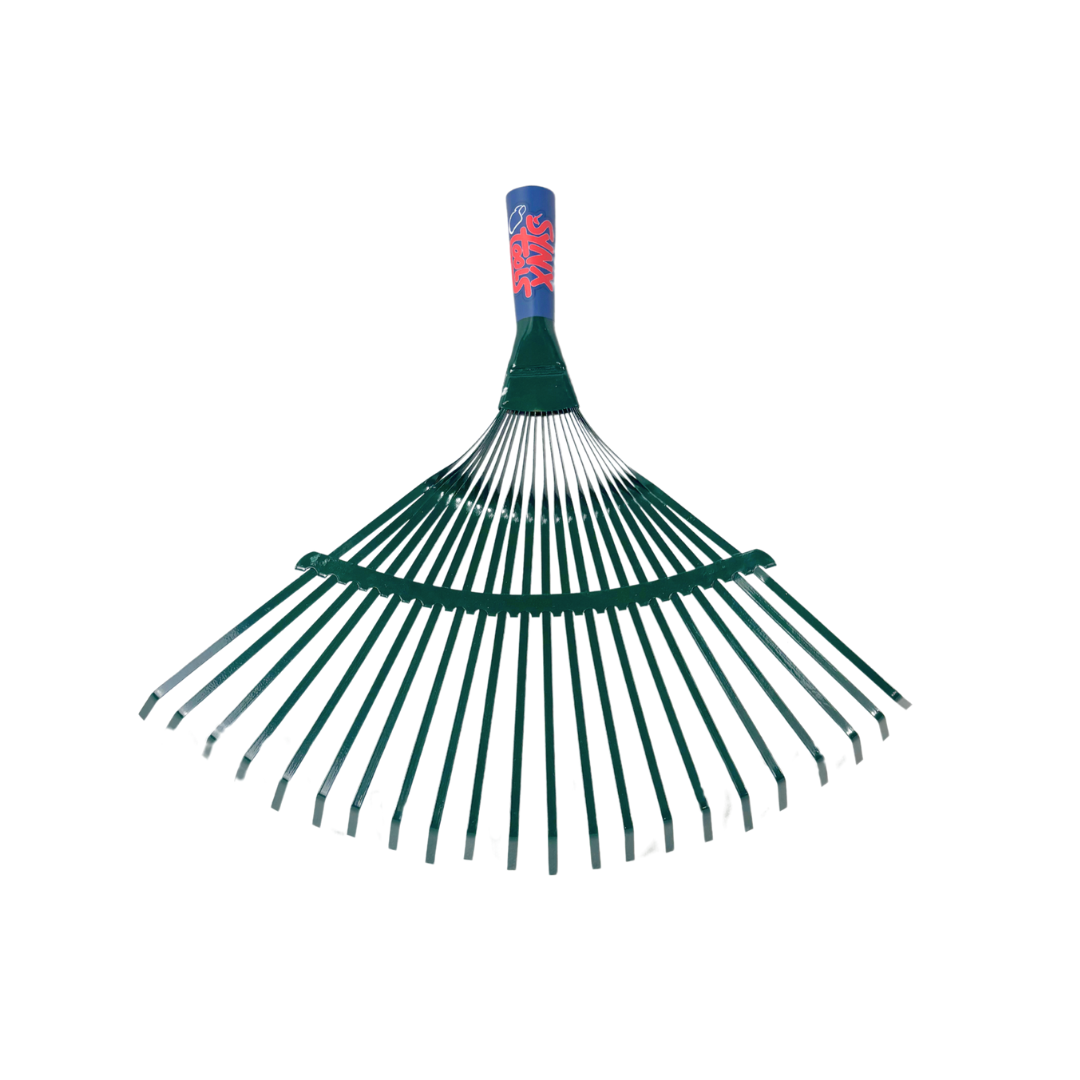 Synx Tools Gazonhark 22 tanden - groen - hark - gazon herstellen - zonder steel