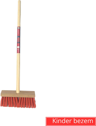 Synx Tools Kinder bezem Nylon Junior - Incl. Steel 57cm