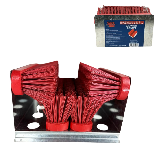 Synx Tools voetenveger buiten met 4 borstels voor het schoonmaken van laarzen en schoenen