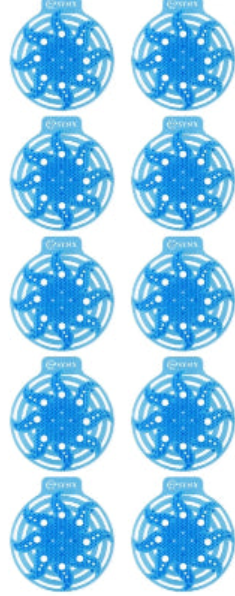 Synx Tools Urinoirmatjes Powerscreen - Mintgeur - 10 stuks