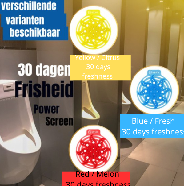 Synx Tools Urinoirmatjes Powerscreen - Mintgeur - 10 stuks