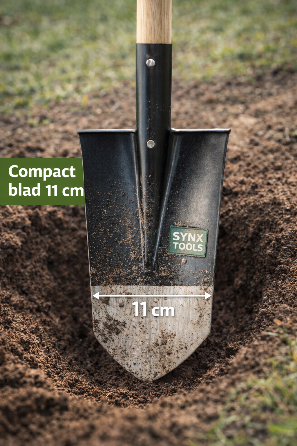 Compact blad kabelschop 11cm breed met geslepen stalen blad