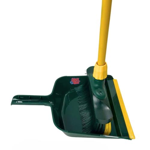 klauwbezem met blik staand