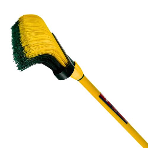 Synx Tools Klauwbezem met telescopische steel – kunstgras bezem voor buitengebruik