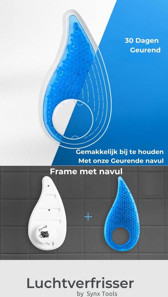 Synx Tools Luchtverfrisser - Frame Met Tape - Mint Geur - Fresh Drop - Met Schroefgaten